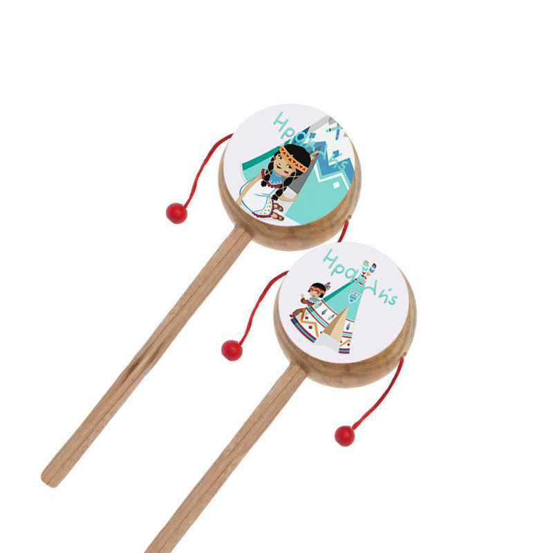 Ξύλινο Τυμπανάκι με όνομα Ινδιάνος