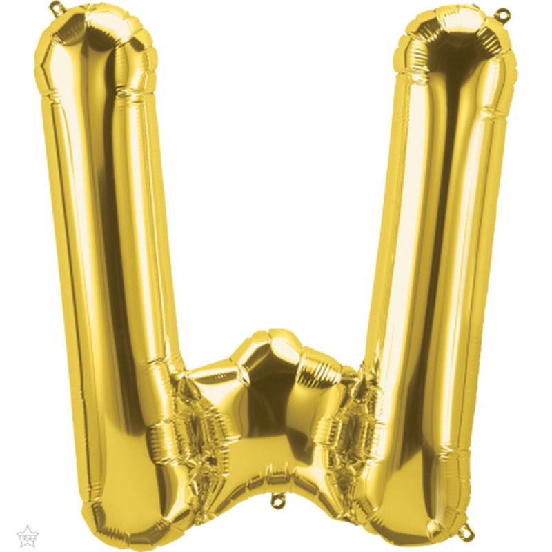 Μπαλόνι Φοιλ Μίνι Γράμμα W Χρυσό