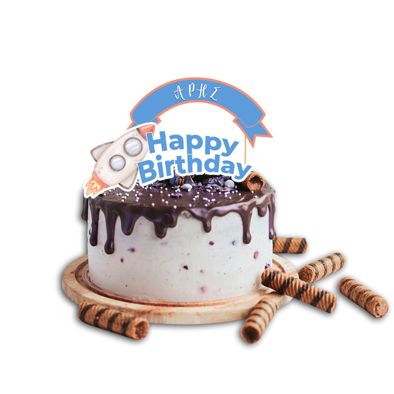 Topper Τούρτας Αστροναύτης με όνομα