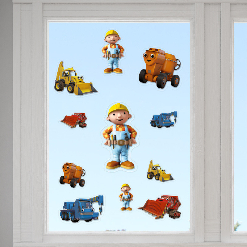 Αυτοκόλλητα τζαμιού Μπομπ ο Μάστορας /10 τμχ