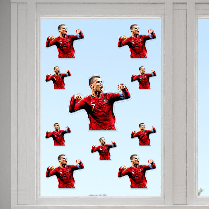 Αυτοκόλλητα τζαμιού Ronaldo /10 τμχ