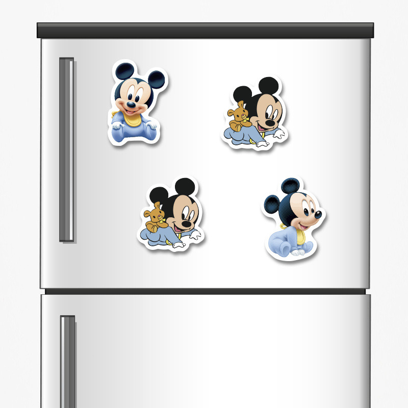 Ξύλινα μαγνητάκια Baby Mickey 5cm/ 4τμχ