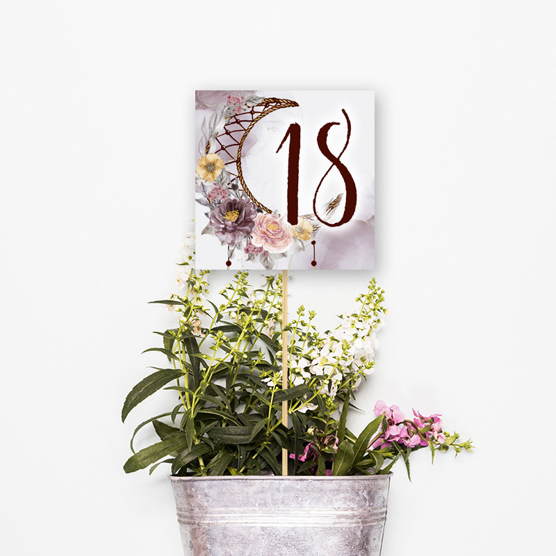 Αρίθμηση τραπεζιού Ονειροπαγίδα Κορίτσι τετράγωνο