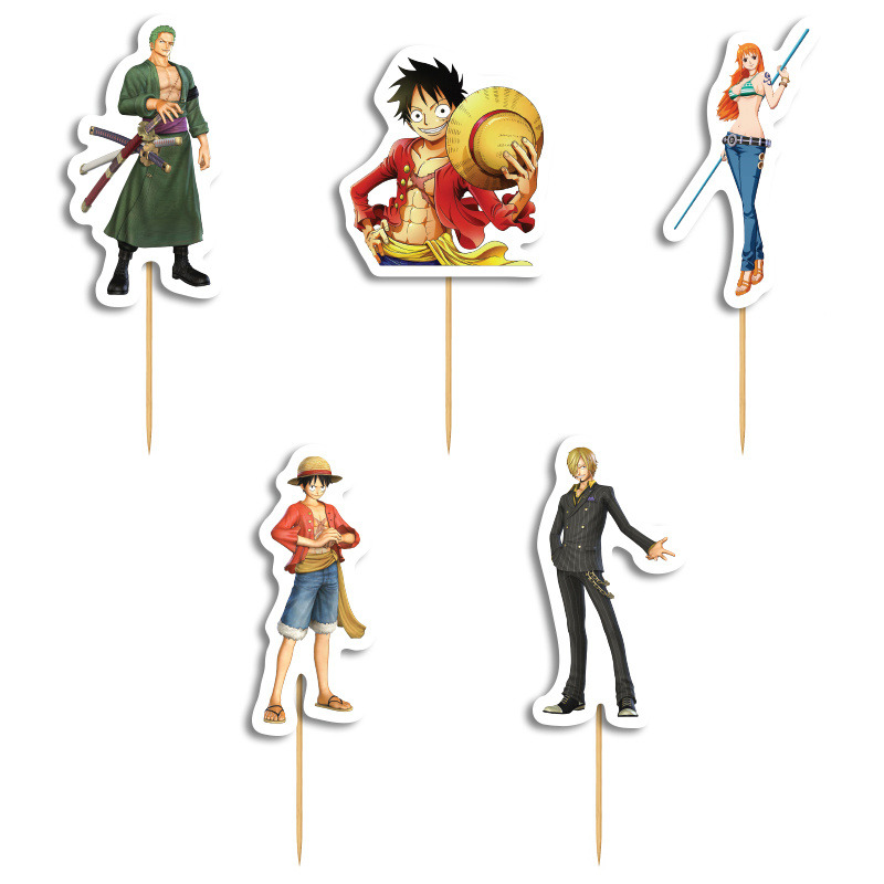 Cupcake toppers One Piece 10cm / 8τμχ