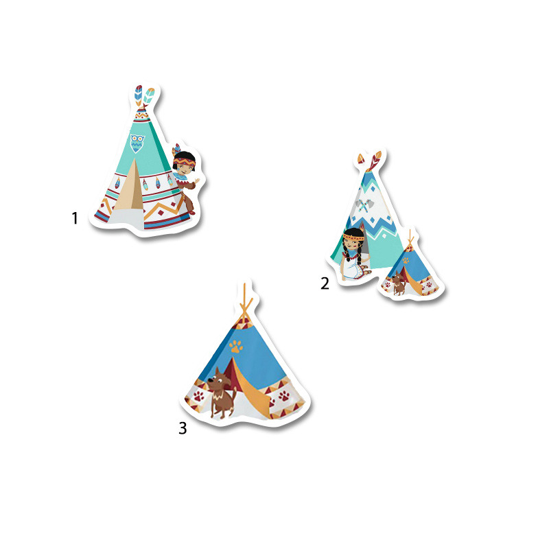 Διακοσμητική φιγούρα Ινδιάνος 5cm Ξύλινη/1τμχ