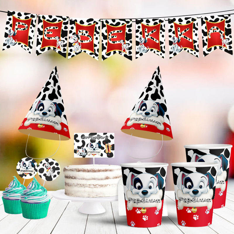 Σετ πάρτυ με όνομα 101 Σκυλάκια Δαλματίας/8 ατόμων