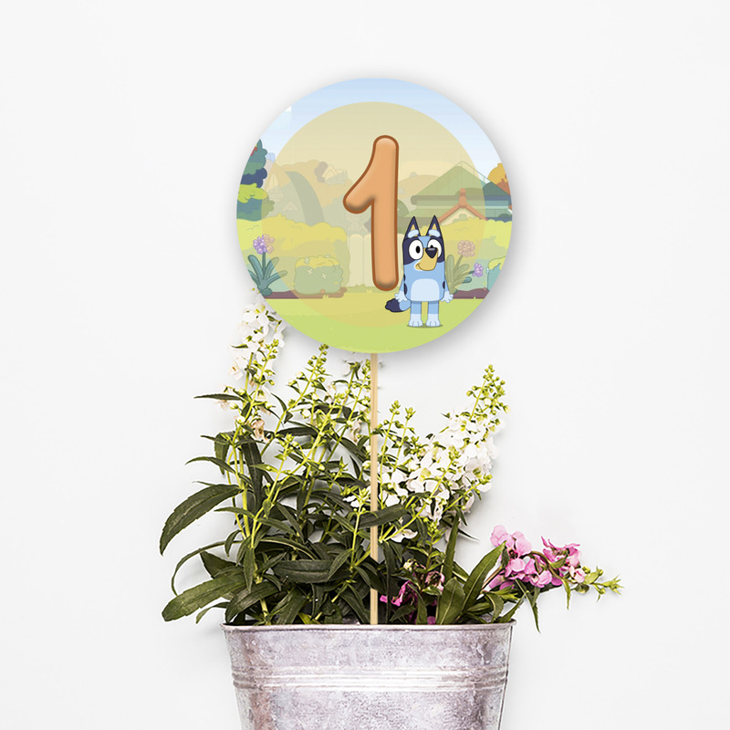 Αρίθμηση τραπεζιού Bluey κύκλος 13cm