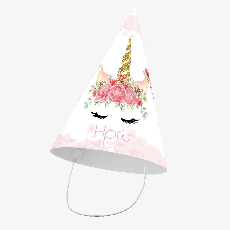 Καπελάκια πάρτυ με όνομα Unicorn/8τμχ
