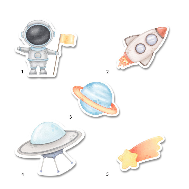 Διακοσμητική φιγούρα Αστροναύτης 5cm Ξύλινη/1τμχ