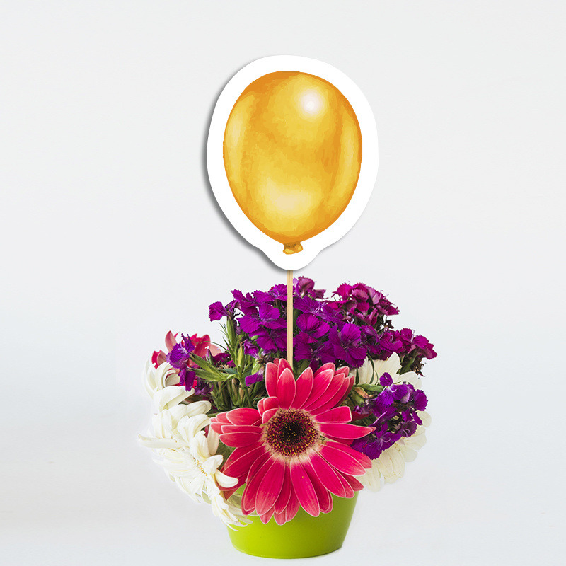 Topper Διακοσμητικό Pastel χάρτινο/ 20cm