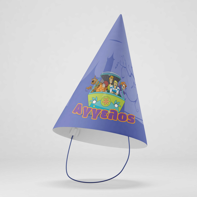 Καπελάκια πάρτυ με όνομα Scooby-Doo / 8τμχ