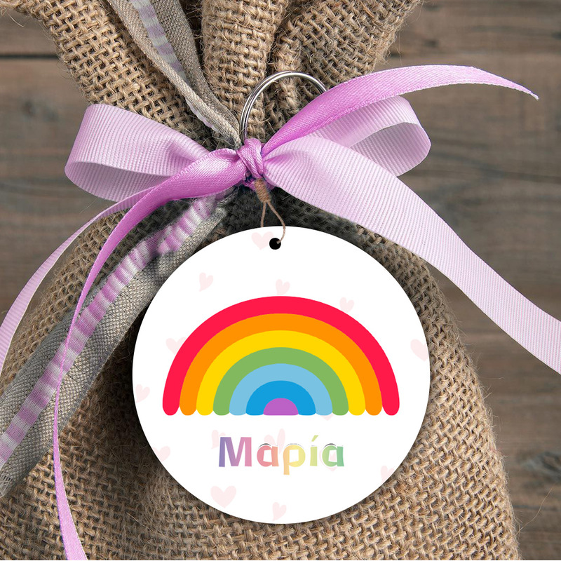 Φιγούρα Ξύλινη Retro Rainbow για μπομπονιέρα