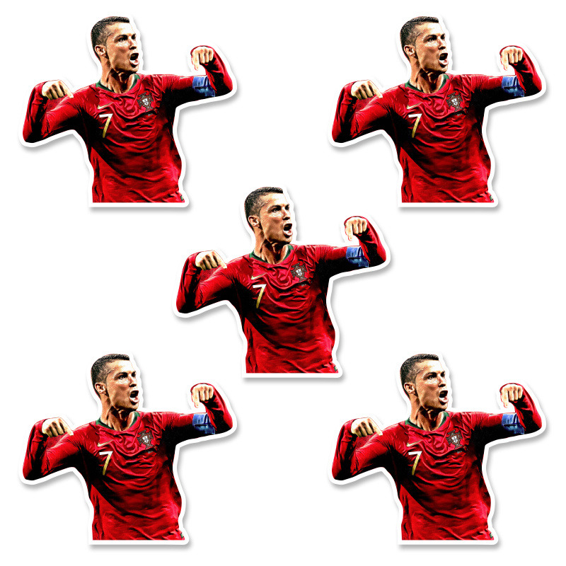 Αυτοκόλλητα Ronaldo 10cm / 8τμχ