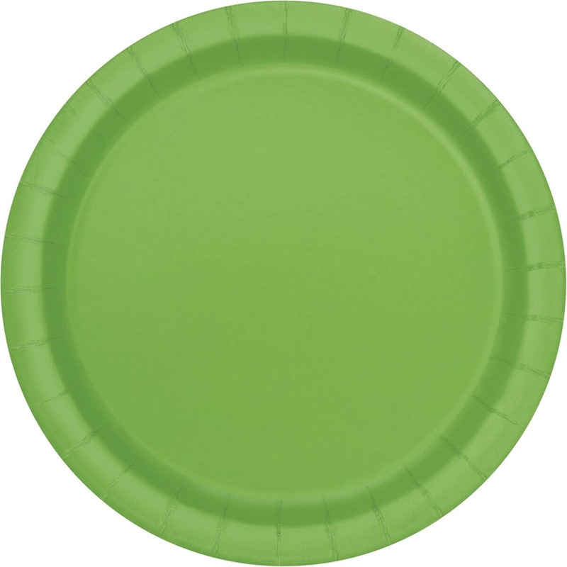 Πιάτα Χάρτινα 17εκ. Γλυκού Λαχανί - Kiwi /20 τεμ.