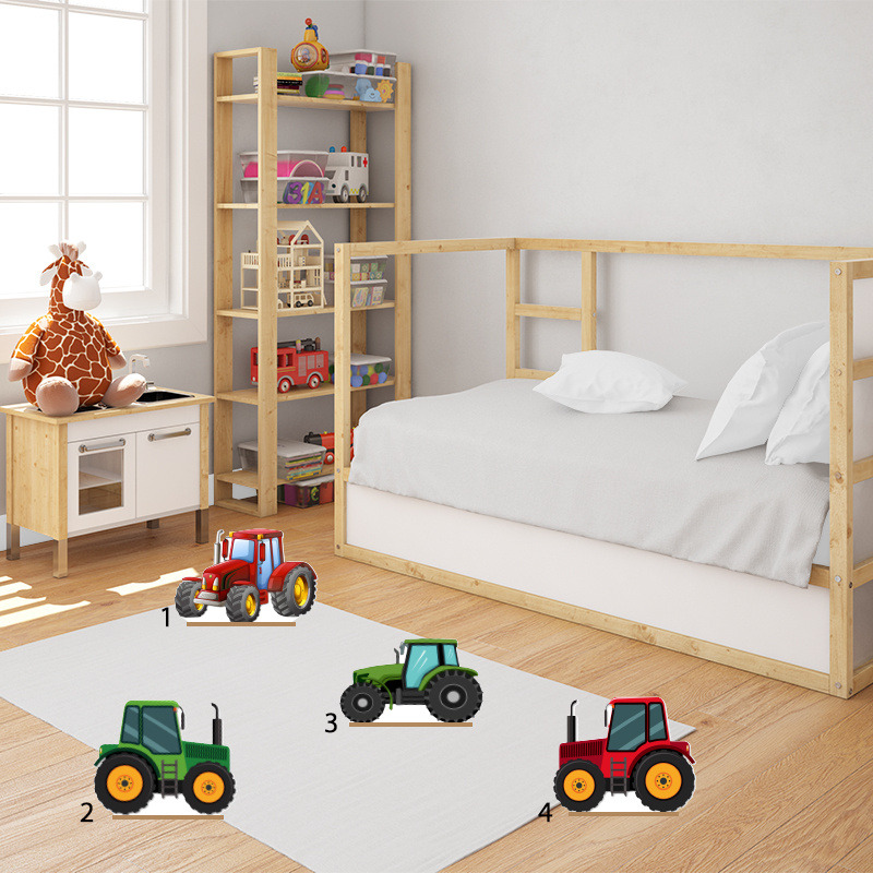 Διακοσμητική φιγούρα Τρακτέρ 20cm Ξύλινη με βάση/1 τμχ