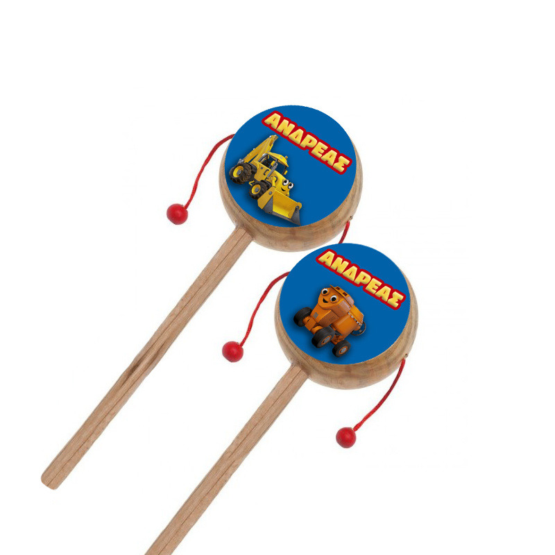 Ξύλινο Τυμπανάκι με όνομα Μπομπ ο Μάστορας