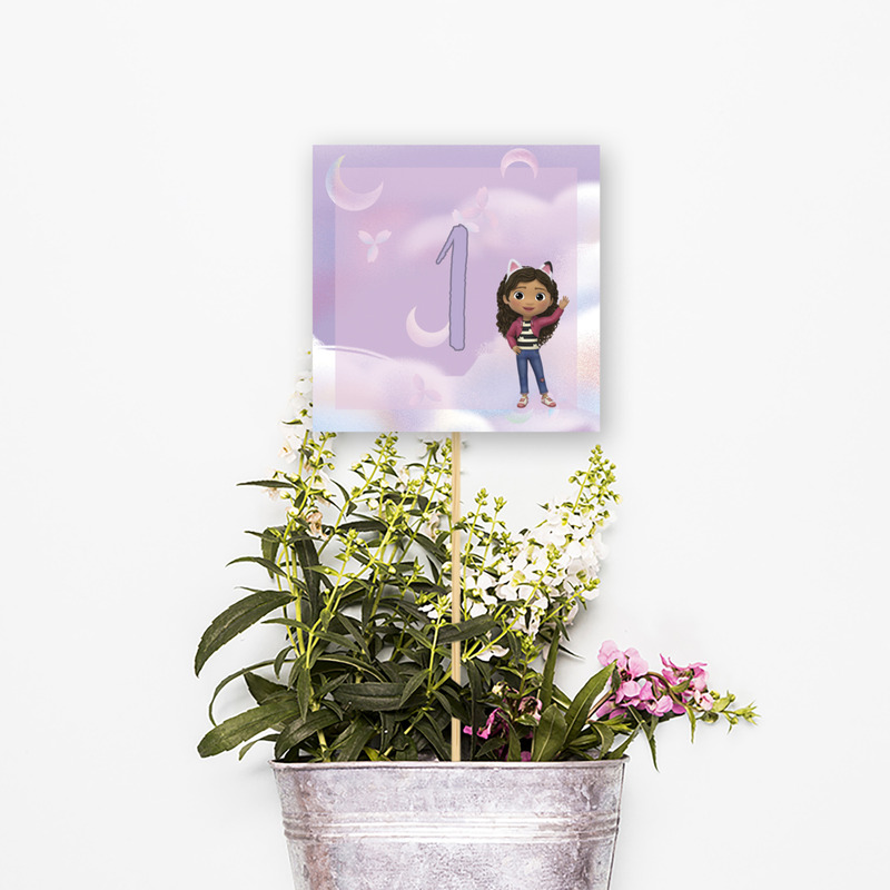 Αρίθμηση τραπεζιού Gabby's Dollhouse τετράγωνο