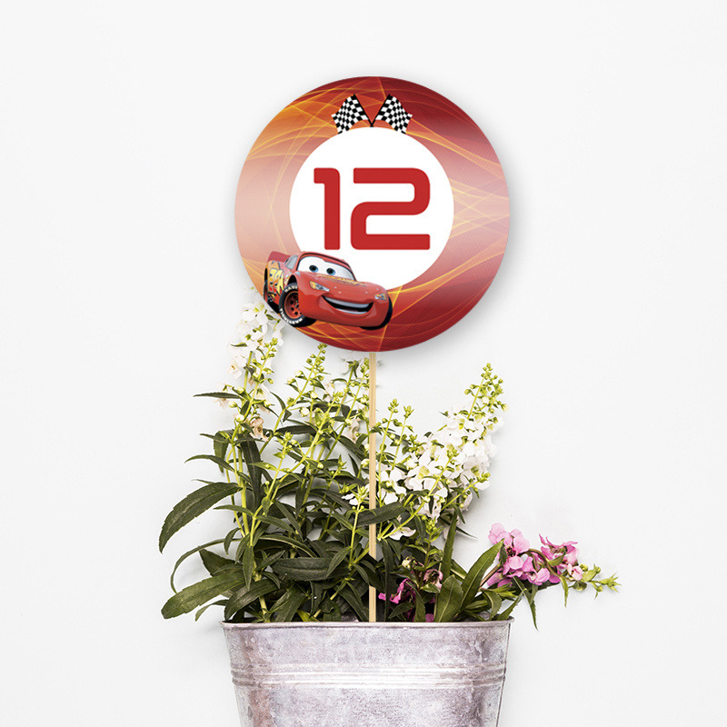 Αρίθμηση τραπεζιού McQueen κύκλος 13cm