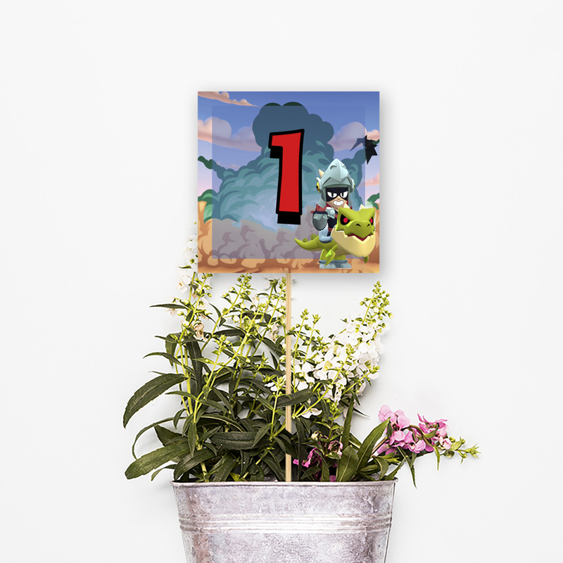 Αρίθμηση τραπεζιού Brawl Stars τετράγωνο