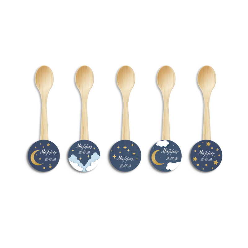 Ξύλινα Κουταλάκια με όνομα Little Star / 8τμχ