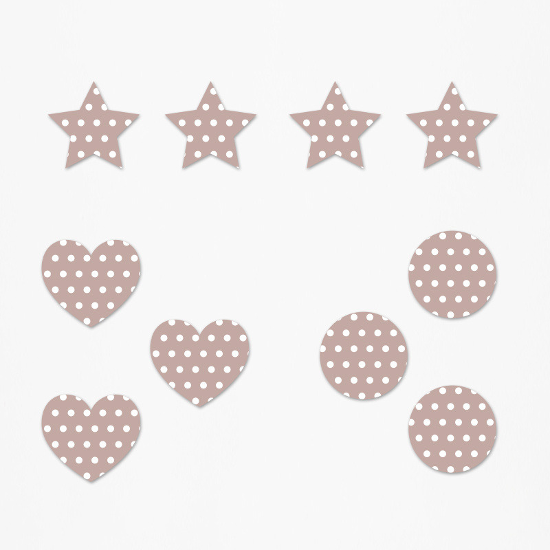 Ξύλινα διακοσμητικά Floral Pastel Pattern mix/ 10τμχ(2cm)