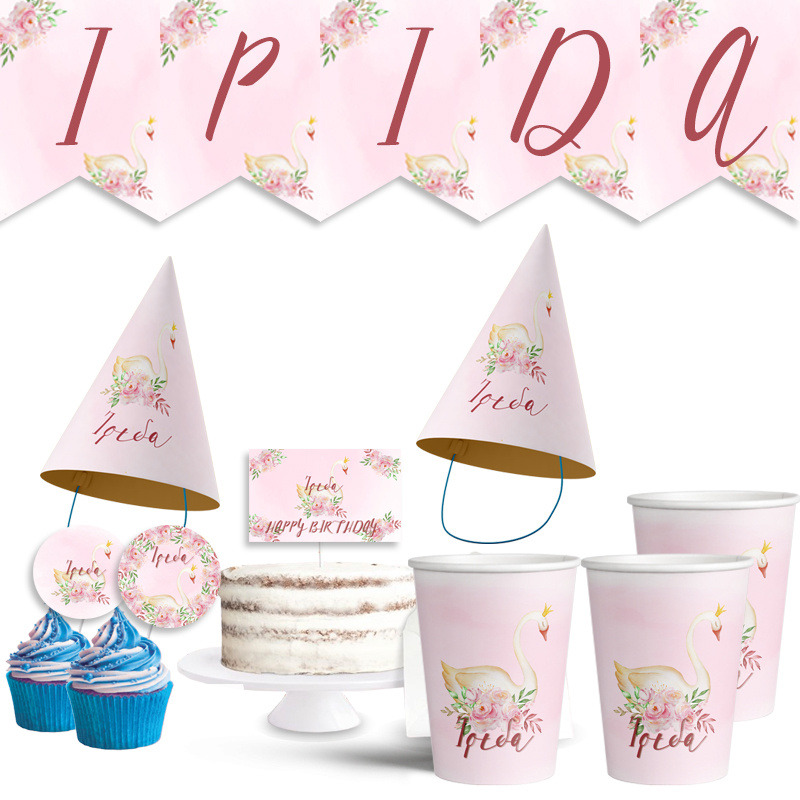 Σετ πάρτυ με όνομα Κύκνος / 8 ατόμων