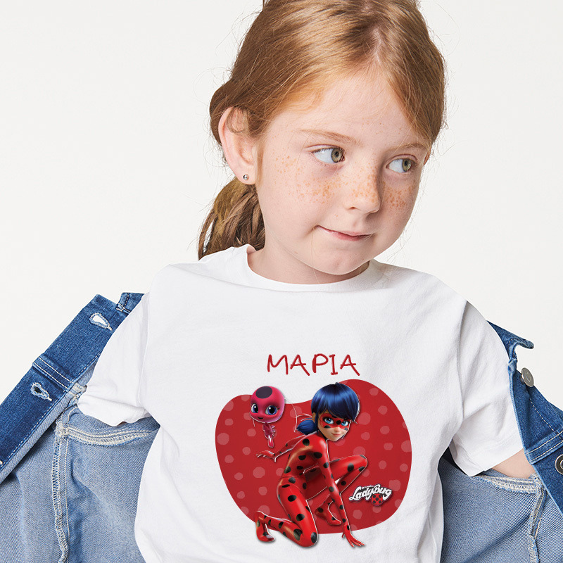 Παιδικό T-shirt Miraculous Ladybug για κορίτσι με όνομα