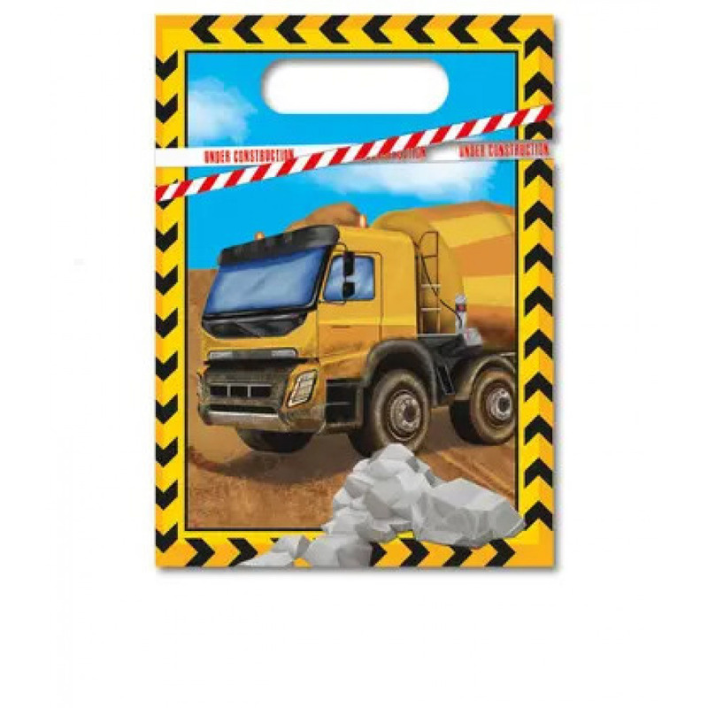 Τσάντες δώρου πλαστικές Εργοτάξιο / 6τμχ