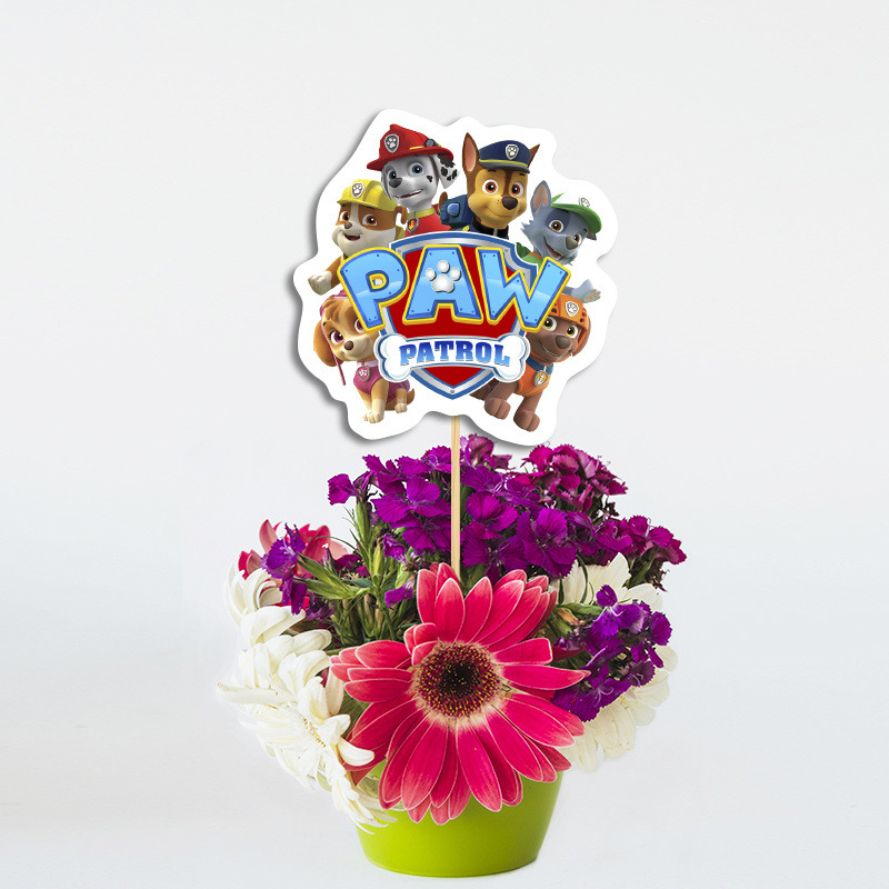 Διακοσμητικό Τοππερ Paw Patrol χάρτινο για το τραπέζι/ 20cm