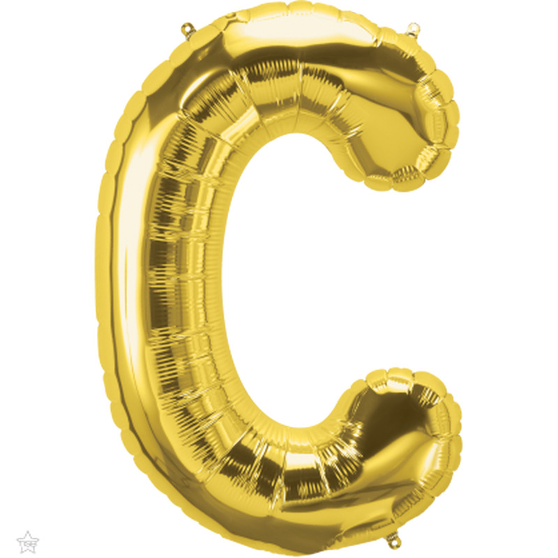Μπαλόνι Φοιλ Γράμμα  C  Χρυσό 34/ 86εκ