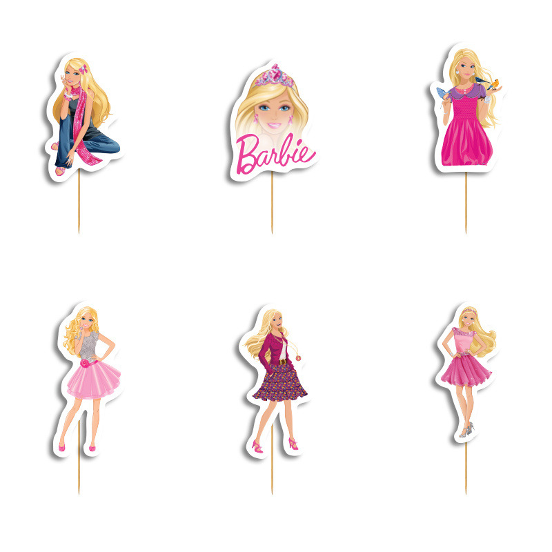 Οδοντογλυφίδες Barbie 5cm / 12τμχ