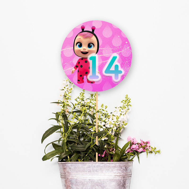 Αρίθμηση τραπεζιού Κλαψουλίνια κύκλος 13cm