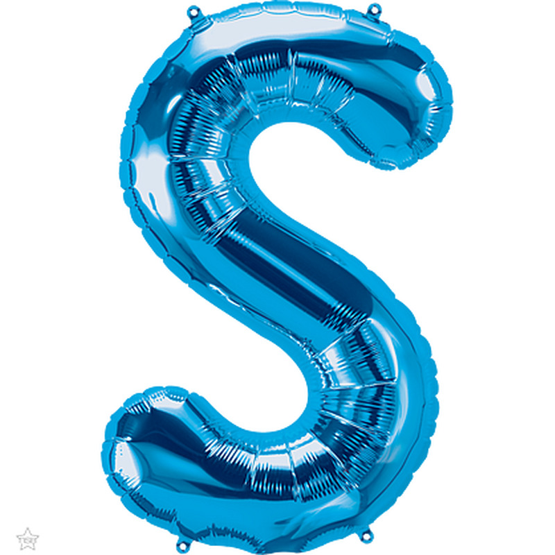 Μπαλόνι Φοιλ Γράμμα  S  Μπλε 34/ 86εκ