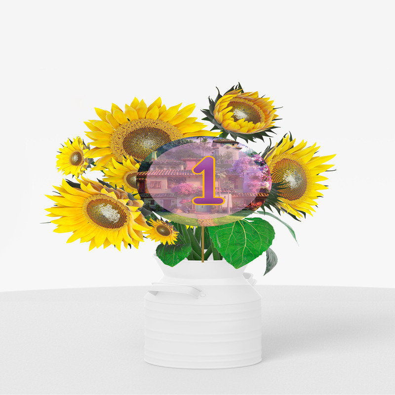 Αρίθμηση τραπεζιού Encanto κύκλος 13cm