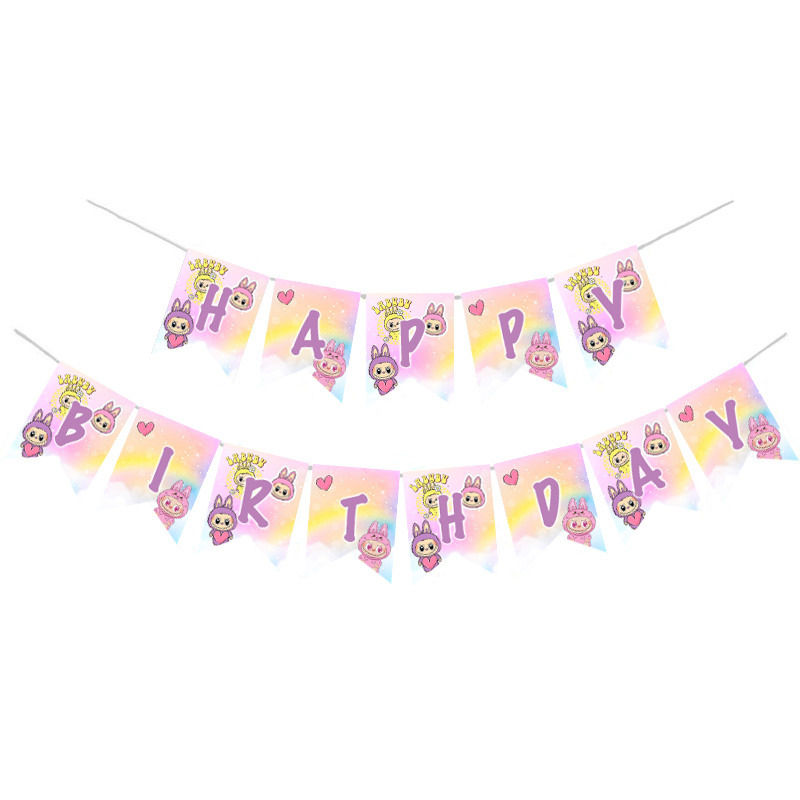 Γιρλάντα Γράμματα Labubu Happy Birthday