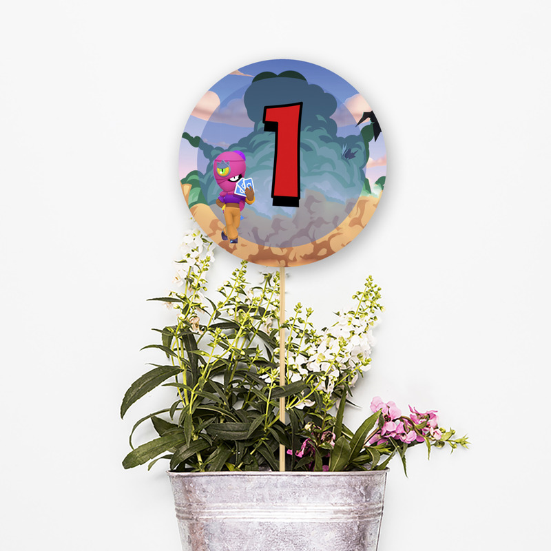 Αρίθμηση τραπεζιού Brawl Stars κύκλος 13cm