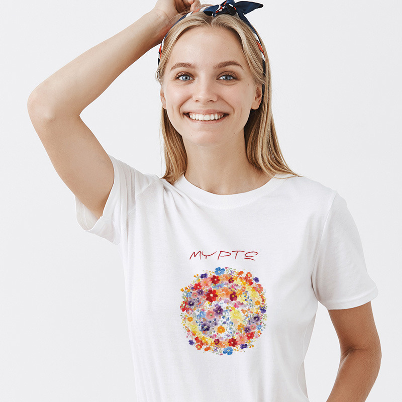 Γυναικείο T-shirt Floral για την Μαμά με όνομα