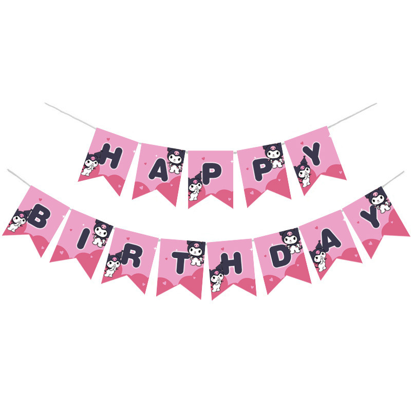 Γιρλάντα Γράμματα Kuromi Happy Birthday