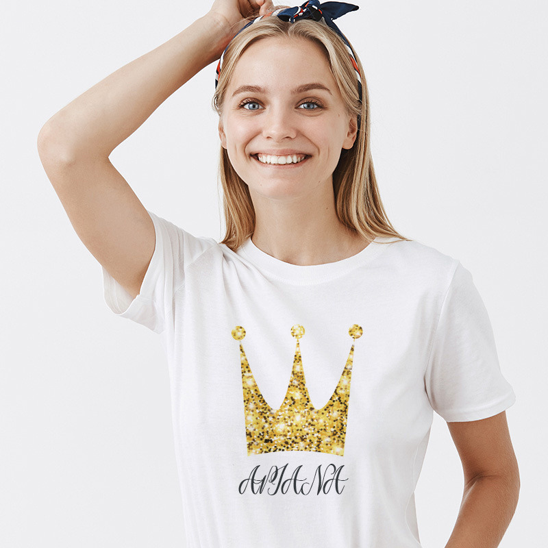 Γυναικείο T-shirt Κορώνα για την Μαμά με όνομα