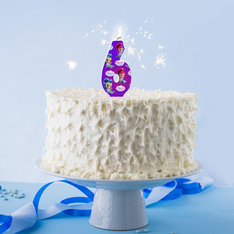 Κερί Νούμερο 6 Shimmer & Shine