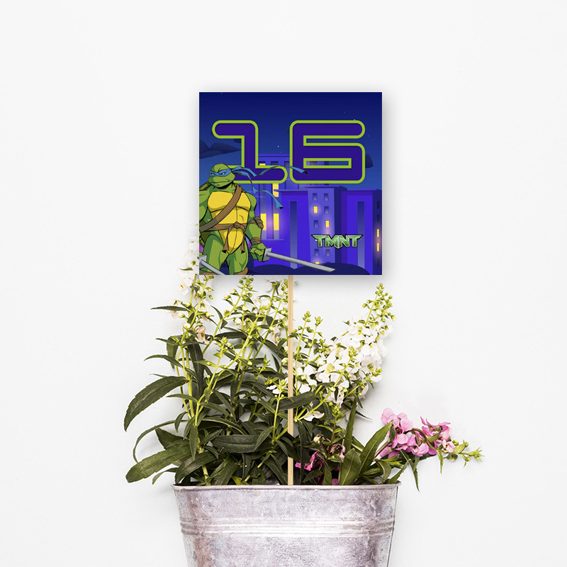 Αρίθμηση τραπεζιού Χελωνονιντζάκια τετράγωνο