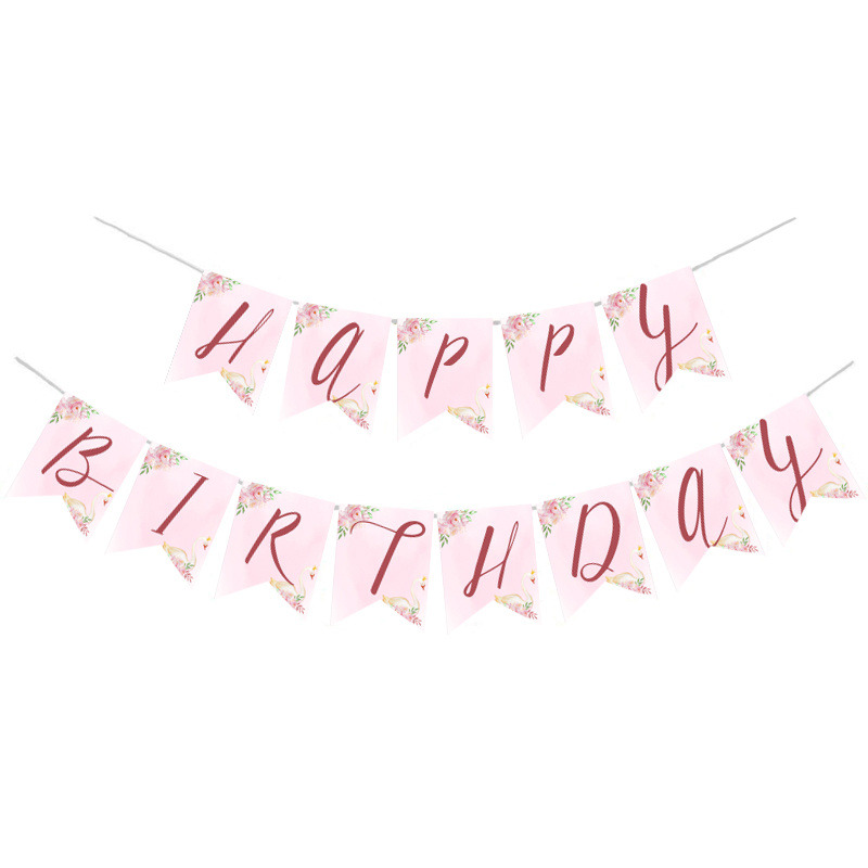 Γιρλάντα Γράμματα Κύκνος Happy Birthday