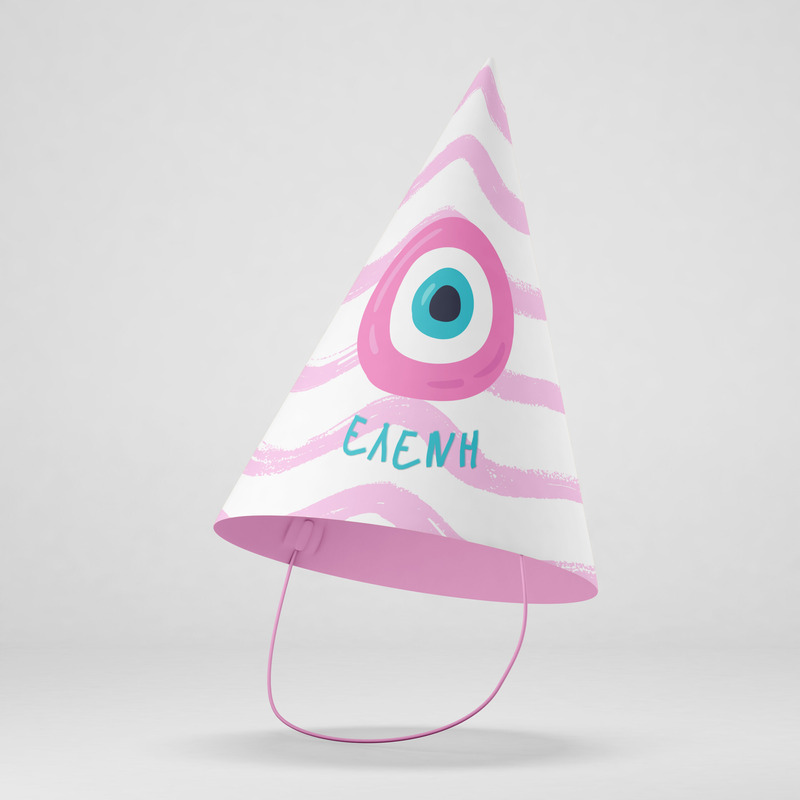 Καπελάκια πάρτυ με όνομα Μάτι Κορίτσι / 8τμχ