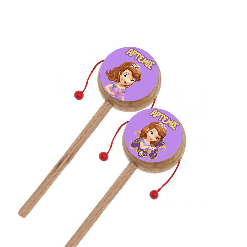 Ξύλινο Τυμπανάκι με όνομα Πριγκίπισσα Σοφία