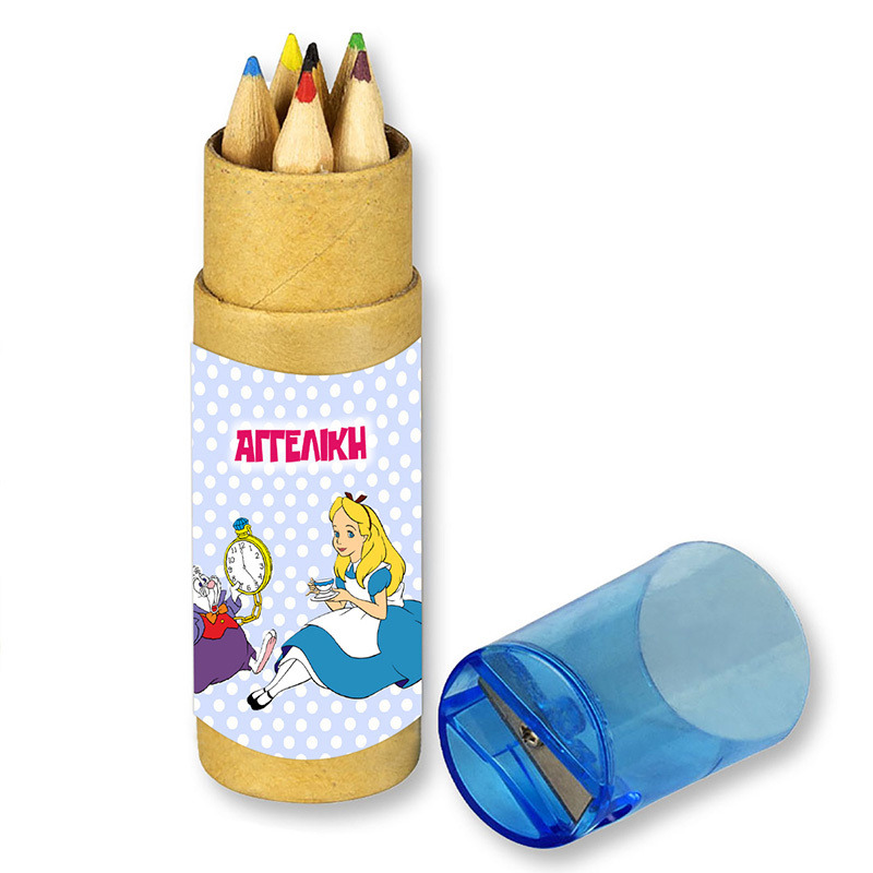 Η Αλίκη στη Χώρα των Θαυμάτων Ξυλομπογιές με όνομα