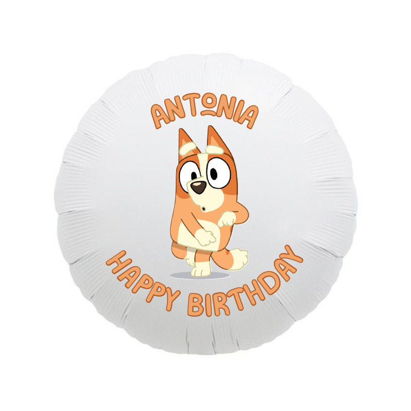 Μπαλόνι Φόιλ Bluey με όνομα στρογγυλό / 43cm