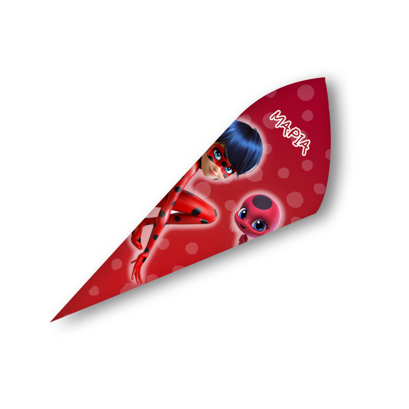 Χωνάκια για ζαχαρωτά με όνομα Miraculous LadyBug