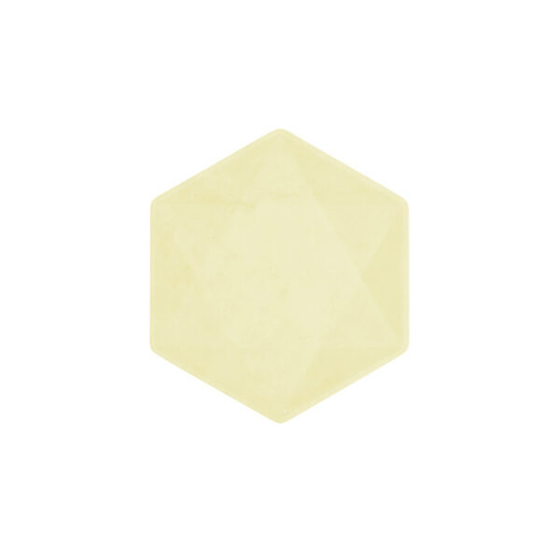Πιάτα εξάγωνα Vert Decor Yellow 15.8 x 13.7 εκ - Κίτρινο Παστέλ / 6 τεμ