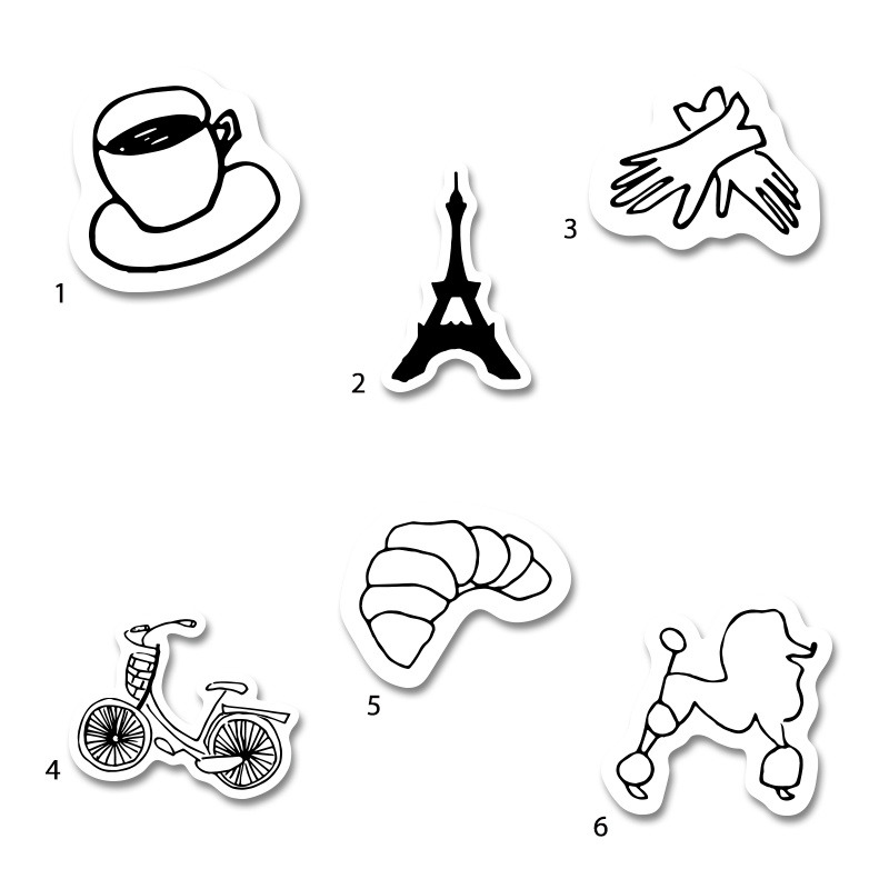 Διακοσμητική φιγούρα Paris 5cm Ξύλινη/1τμχ