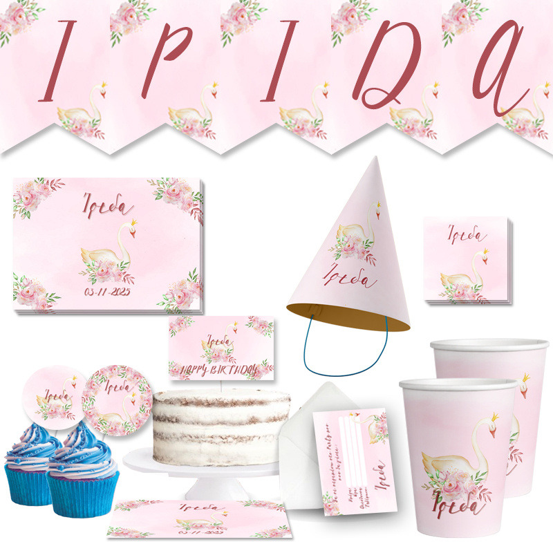 Σετ πάρτυ με όνομα Κύκνος XL/8 ατόμων